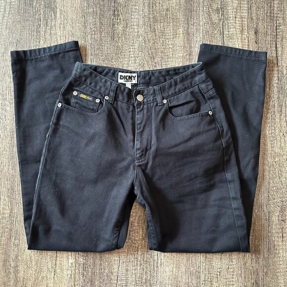 Vintage DKNY Jeans - Black - Relaxed Fit - Size 4 - Picture 1 of 4
